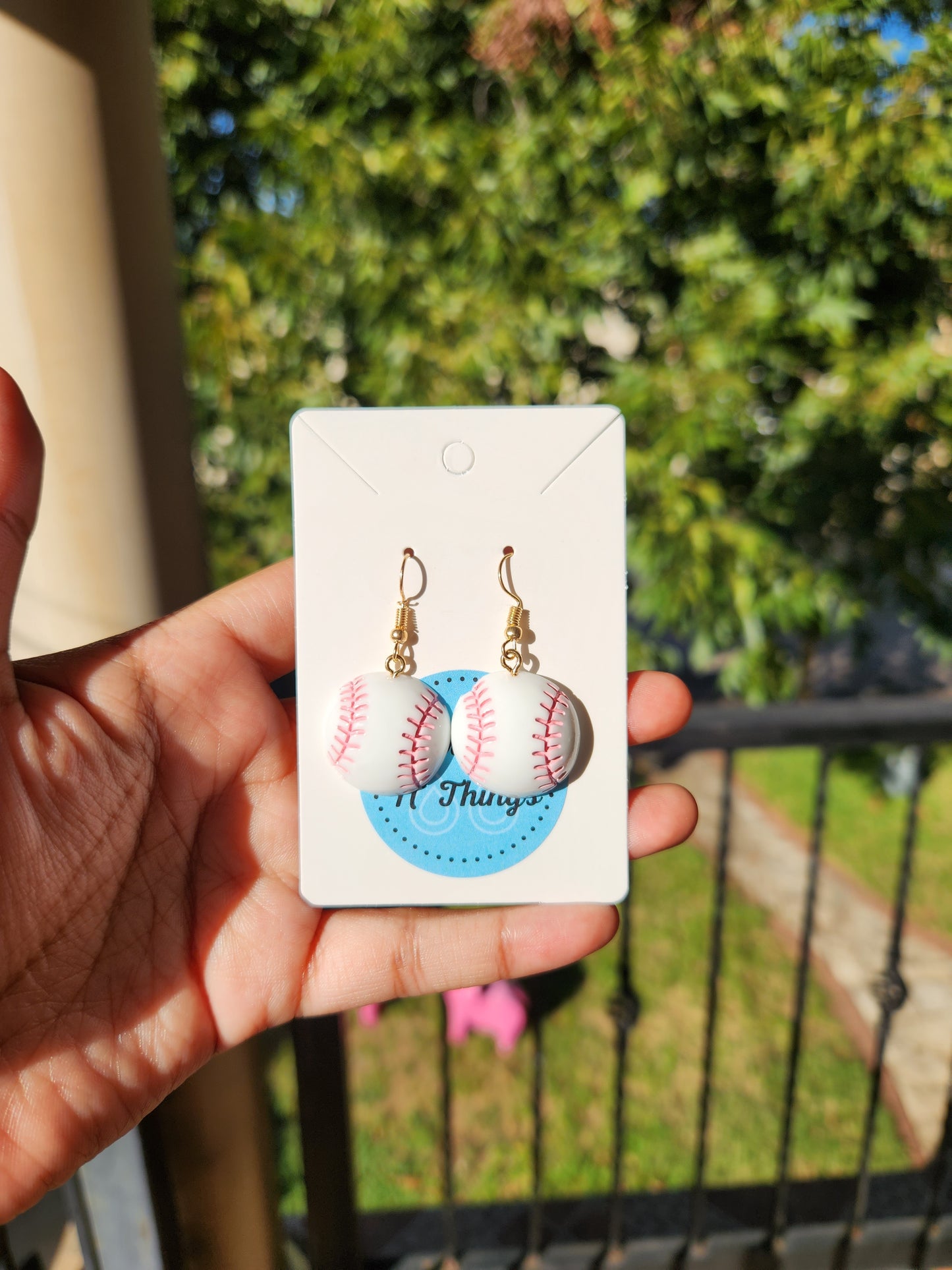 Baseball Earrings