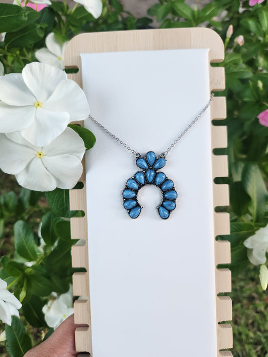 Squashbottom Necklace (Turquoise)