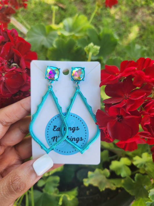 Turquoise Chandelier Earrings