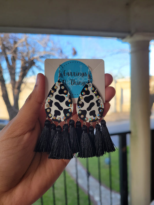 Cow Tassel Earrings